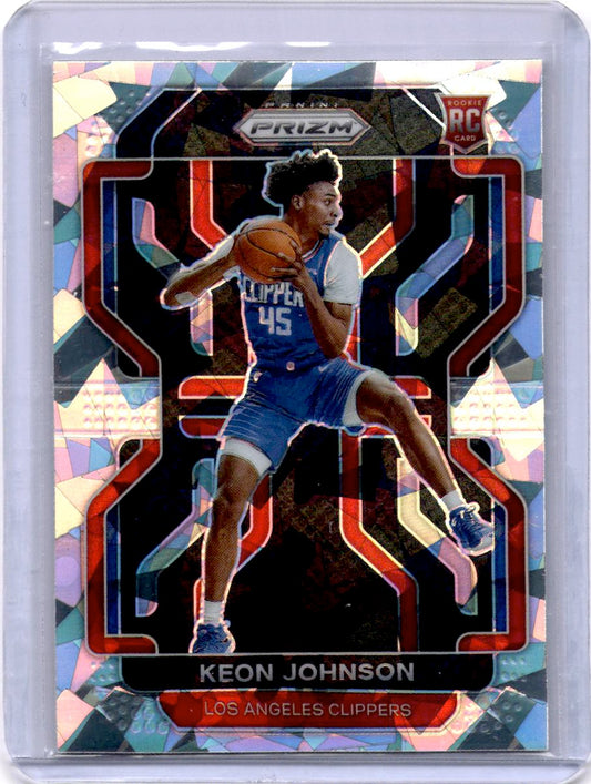 2021-22 Panini Prizm #326 Keon Johnson Ice