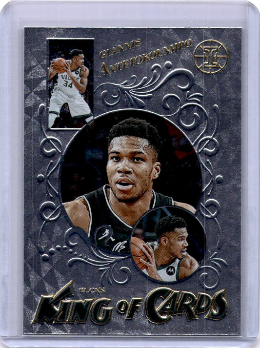 2021-22 Panini Illusions #3 Giannis Antetokounmpo King of Cards