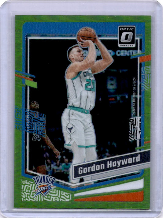 2023-24 Donruss Optic #48 Gordon Hayward Lime Green #/149