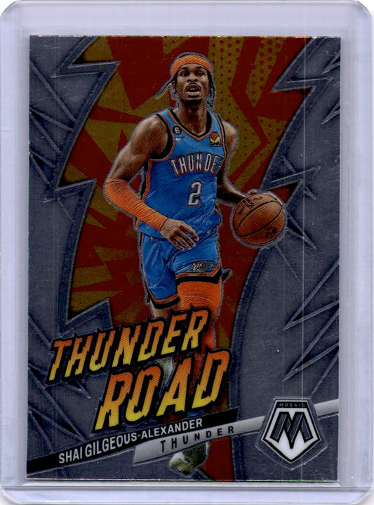 2022-23 Panini Mosaic #14 Shai Gilgeous-Alexander Thunder Road Mosaic