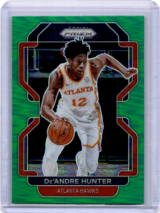 2021-22 Panini Prizm #73 De'Andre Hunter Green