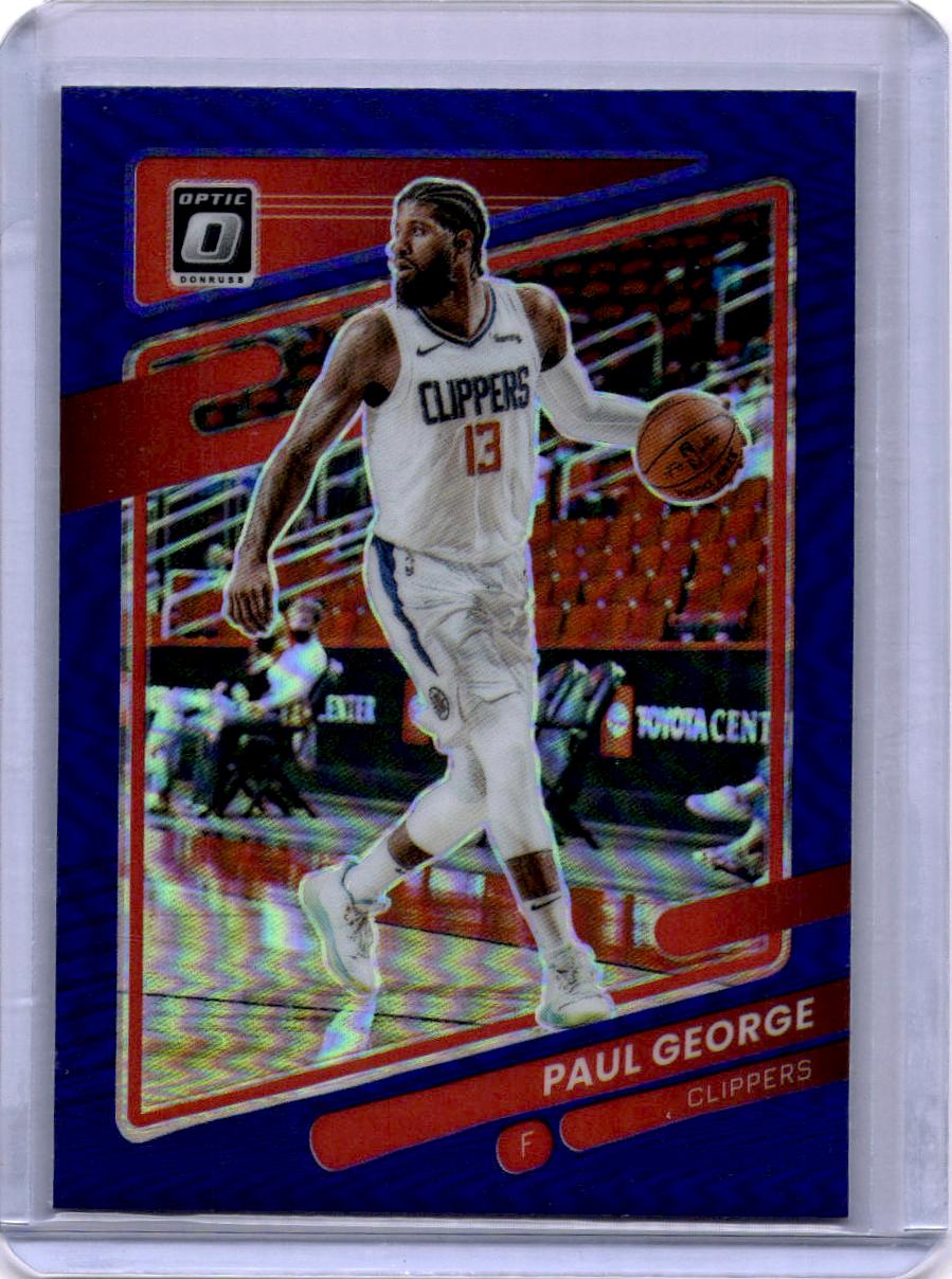 2021-22 Donruss Optic #10 Paul George Purple