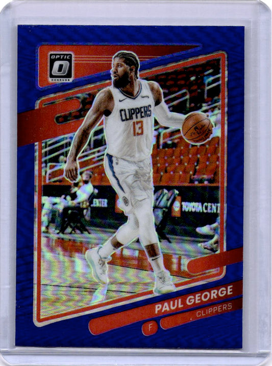 2021-22 Donruss Optic #10 Paul George Purple