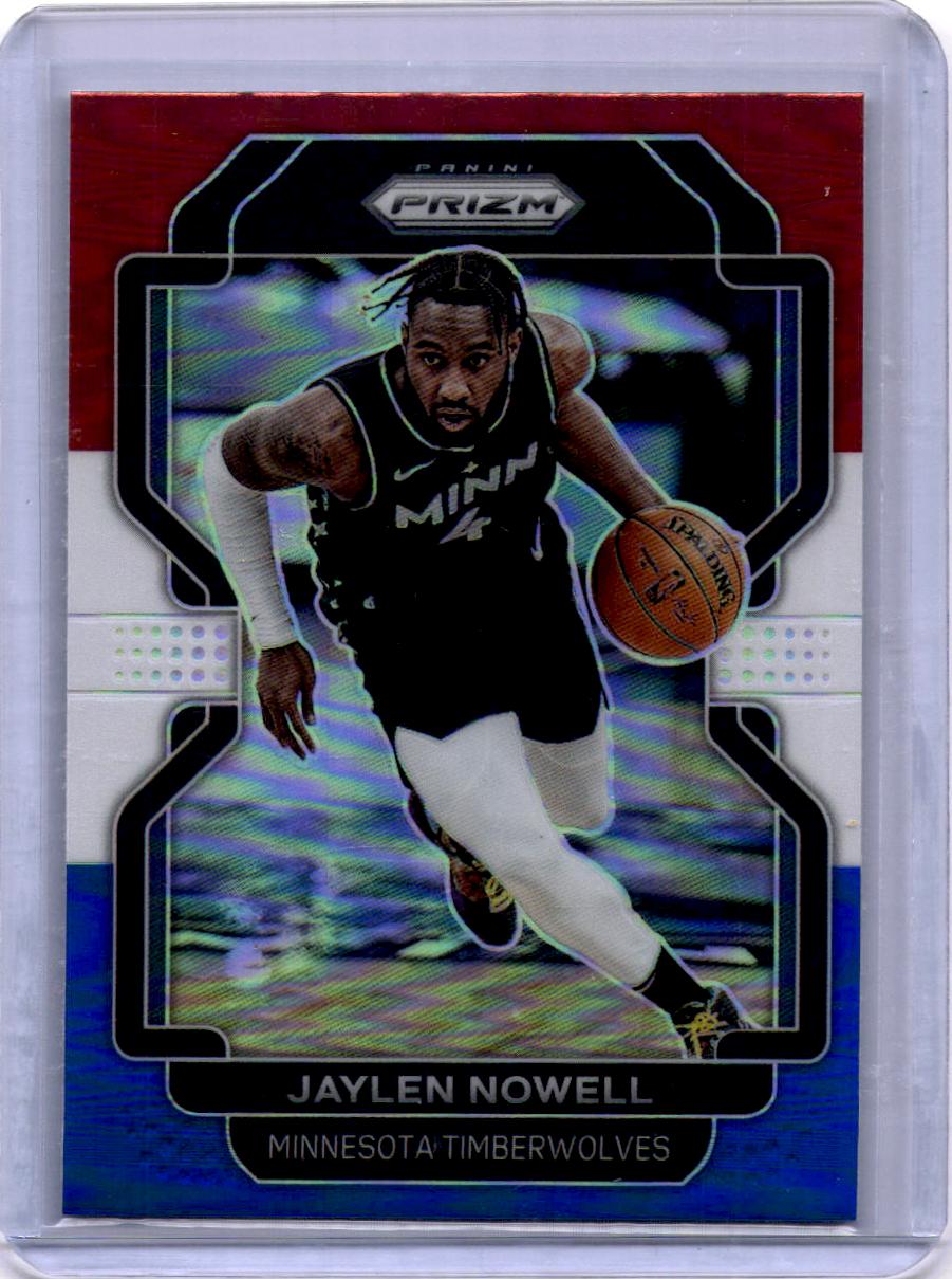 2021-22 Panini Prizm #41 Jaylen Nowell Red White and Blue
