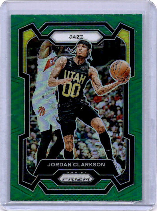 2023-24 Panini Prizm #65 Jordan Clarkson Prizms Green