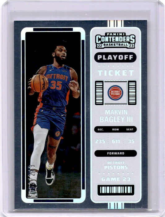 2022-23 Panini Contenders #96 Marvin Bagley III Playoff Ticket #/249