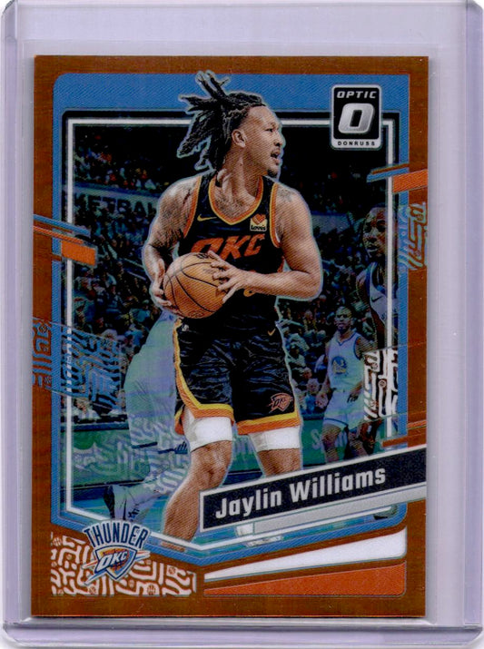 2023-24 Donruss Optic #150 Jaylin Williams Orange #/199