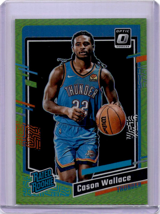2023-24 Donruss Optic #218 Cason Wallace Lime Green #/149