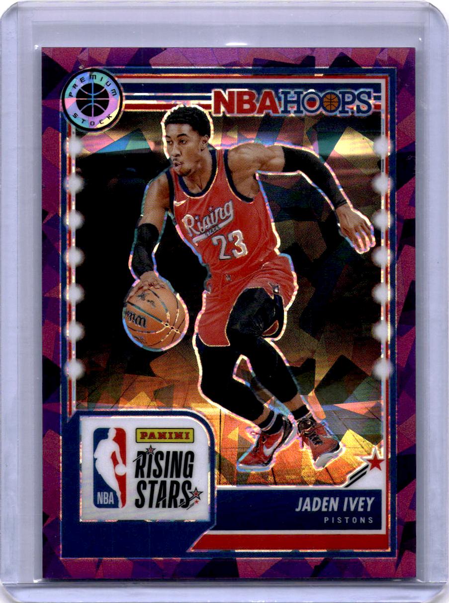 2023-24 Panini Premium Stock #284 Jaden Ivey Red Disco Prizm #/149