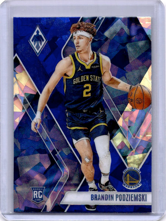 2023-24 Panini Phoenix #295 Brandin Podziemski Phoenix Blue Ice