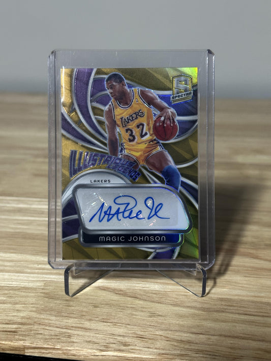 2022-23 Panini Spectra Magic Johnson Illustrious Legends Signatures Gold #/10