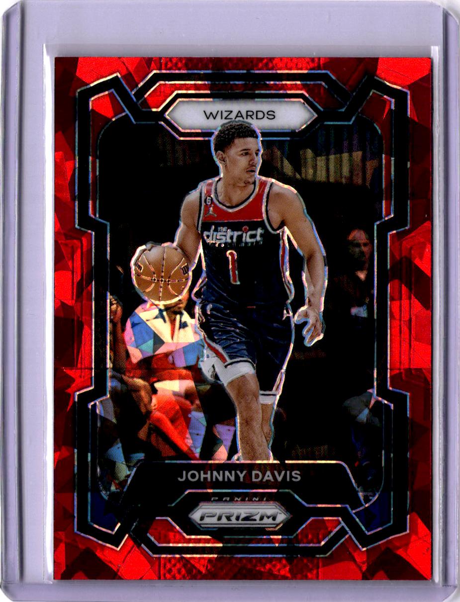 2023-24 Panini Prizm #38 Johnny Davis Prizms Red Ice