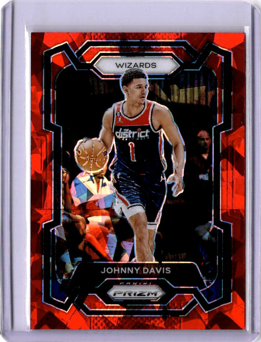 2023-24 Panini Prizm #38 Johnny Davis Prizms Red Ice
