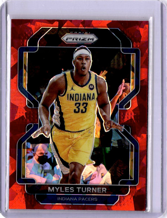 2021-22 Panini Prizm #175 Myles Turner Red Ice