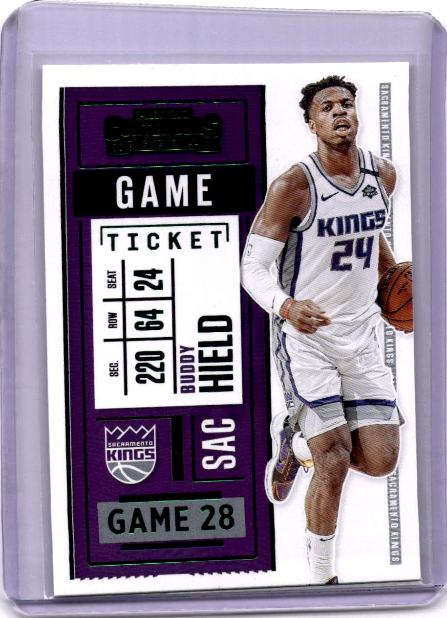 2020-21 Panini Contenders #28 Buddy Hield Game Ticket Green