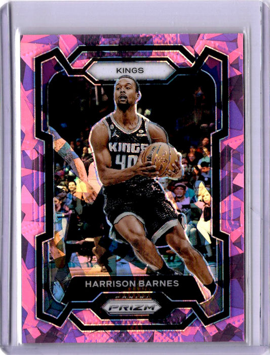 2023-24 Panini Prizm #221 Harrison Barnes Prizms Pink Ice