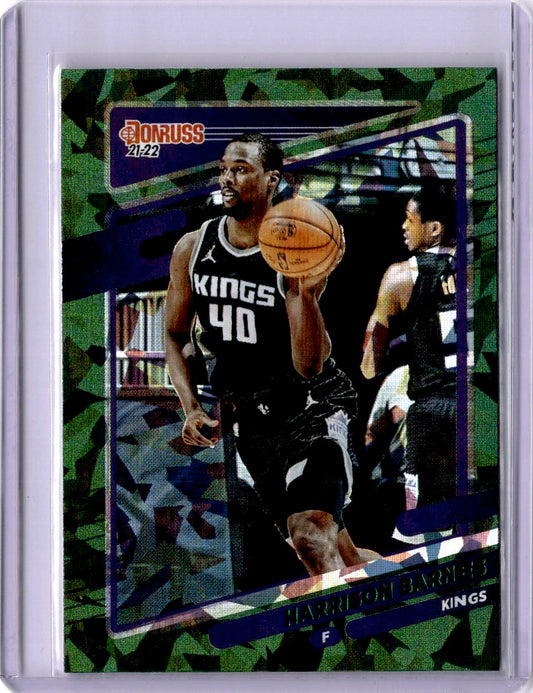 2021-22 Donruss #53 Harrison Barnes Holo Green Ice