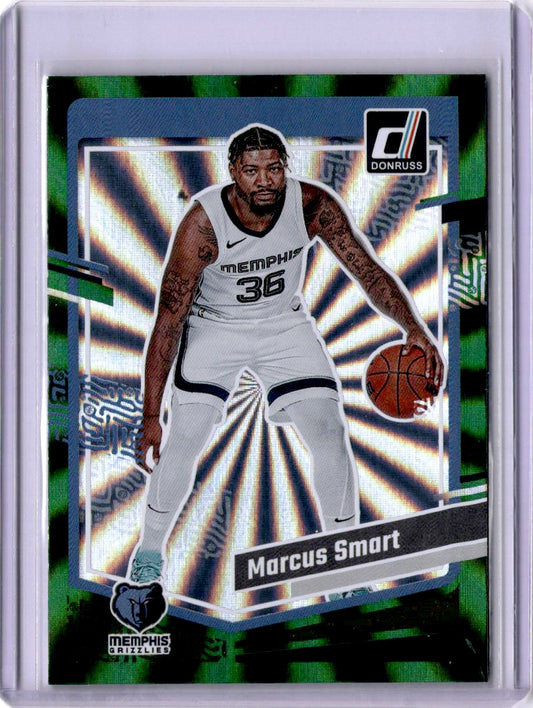 2023-24 Donruss #169 Marcus Smart Green Laser Holo
