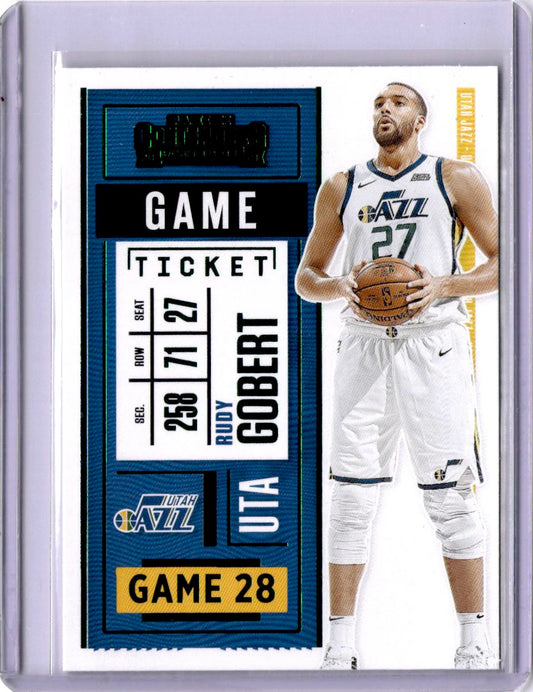 2020-21 Panini Contenders #61 Rudy Gobert