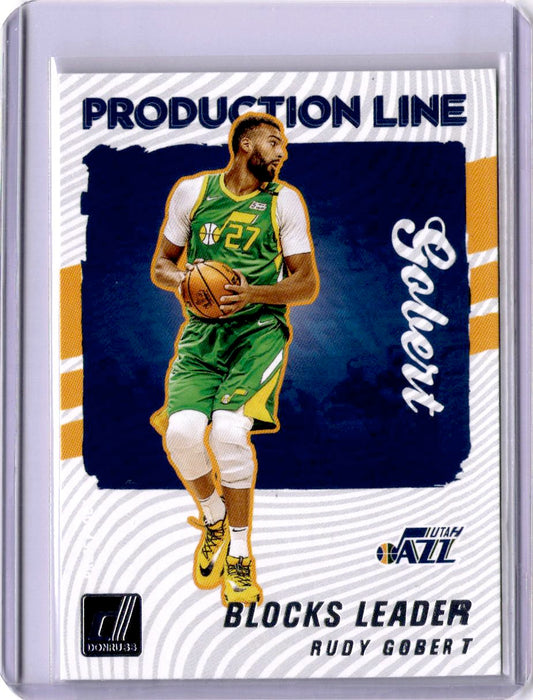 2021-22 Donruss #5 Rudy Gobert Production Line Press Proof