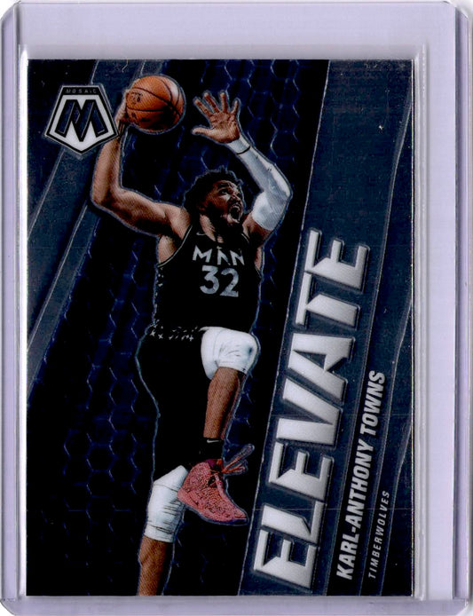 2020-21 Panini Mosaic #15 Karl-Anthony Towns Elevate