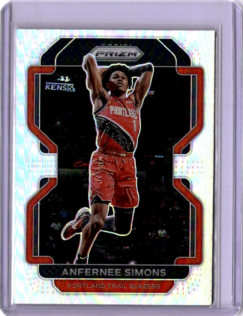 2021-22 Panini Prizm #168 Anfernee Simons Silver