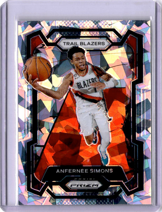 2023-24 Panini Prizm #106 Anfernee Simons Prizms Ice