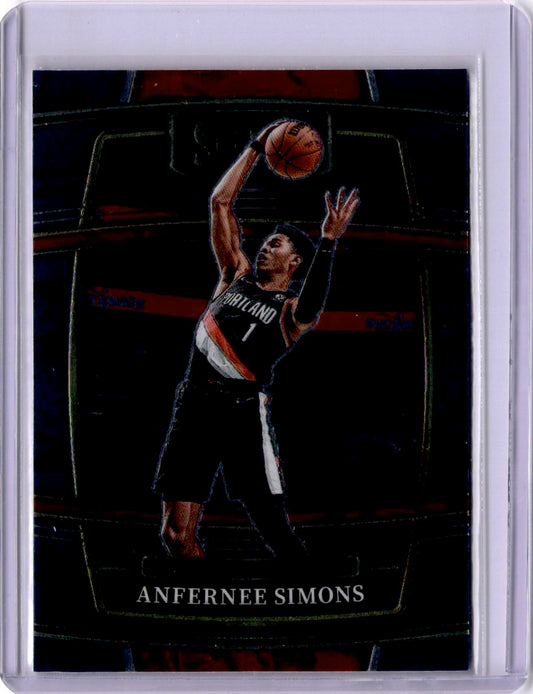 2021-22 Panini Select #29 Anfernee Simons Blue (Retail Base)