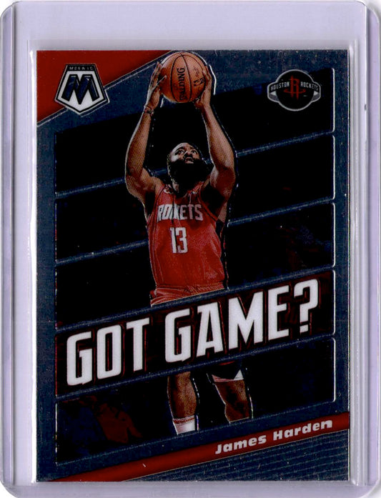 2019-20 Panini Mosaic #23 James Harden Got Game?