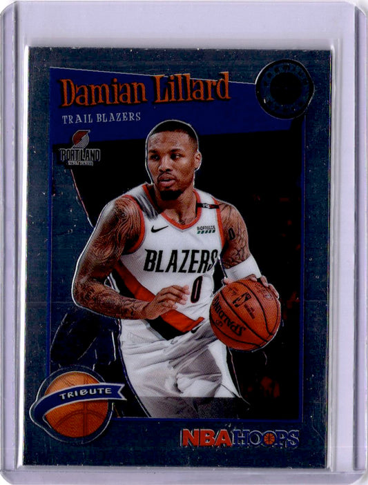 2019-20 Hoops Premium Stock #291 Damian Lillard