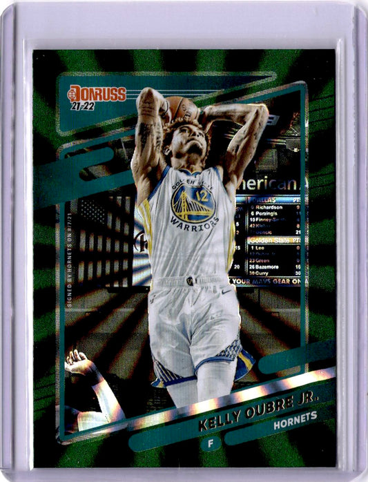 2021-22 Donruss #137 Kelly Oubre Jr. Holo Green Laser