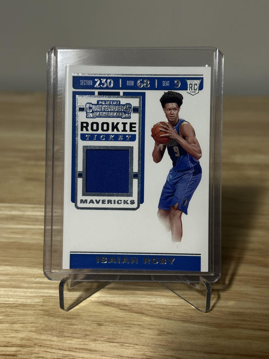 2019-20 Panini Contenders #RTS-IRB Isaiah Roby Rookie Ticket Swatches