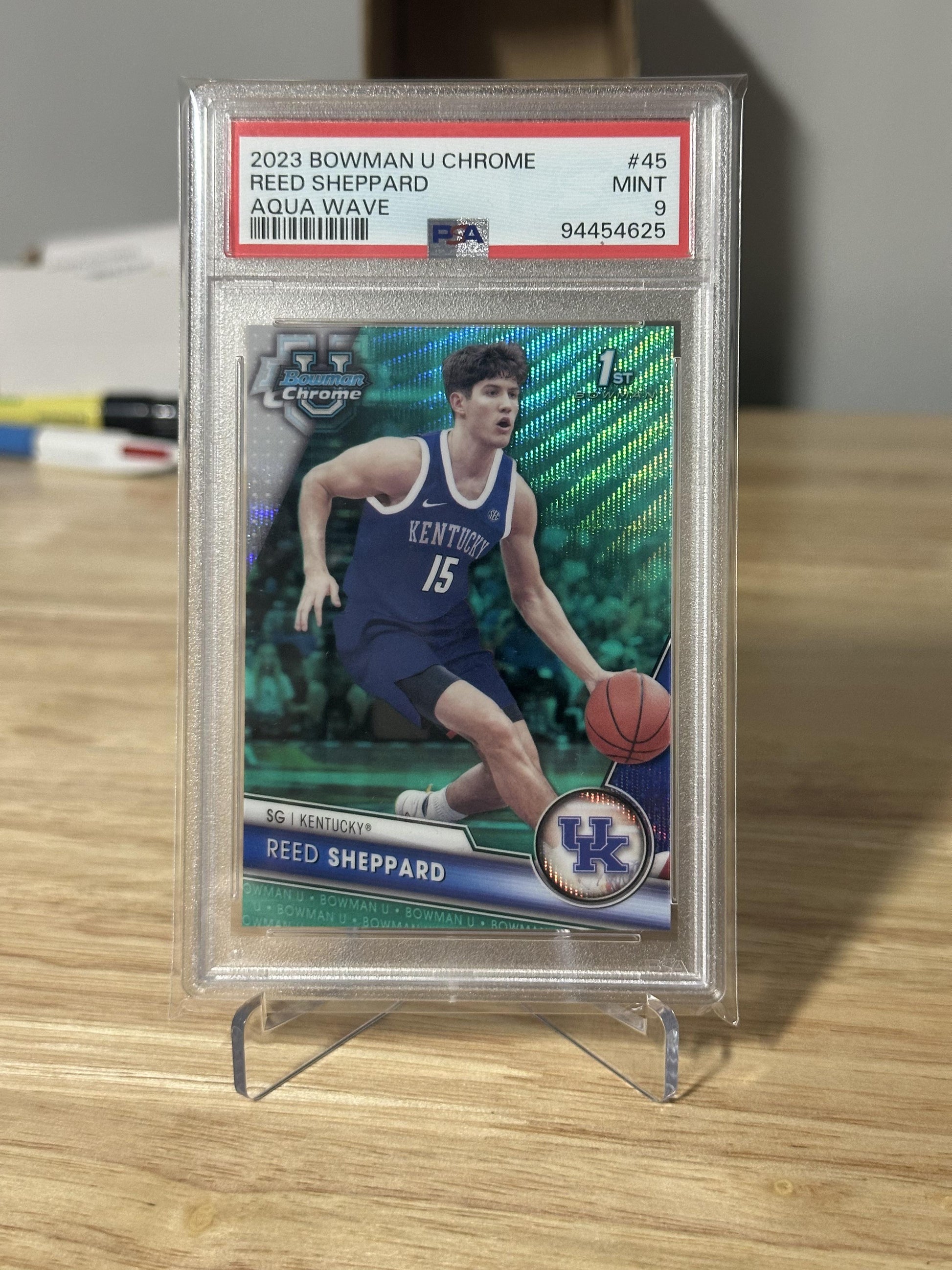 2023-24 Bowman University Chrome #45 Reed Sheppard