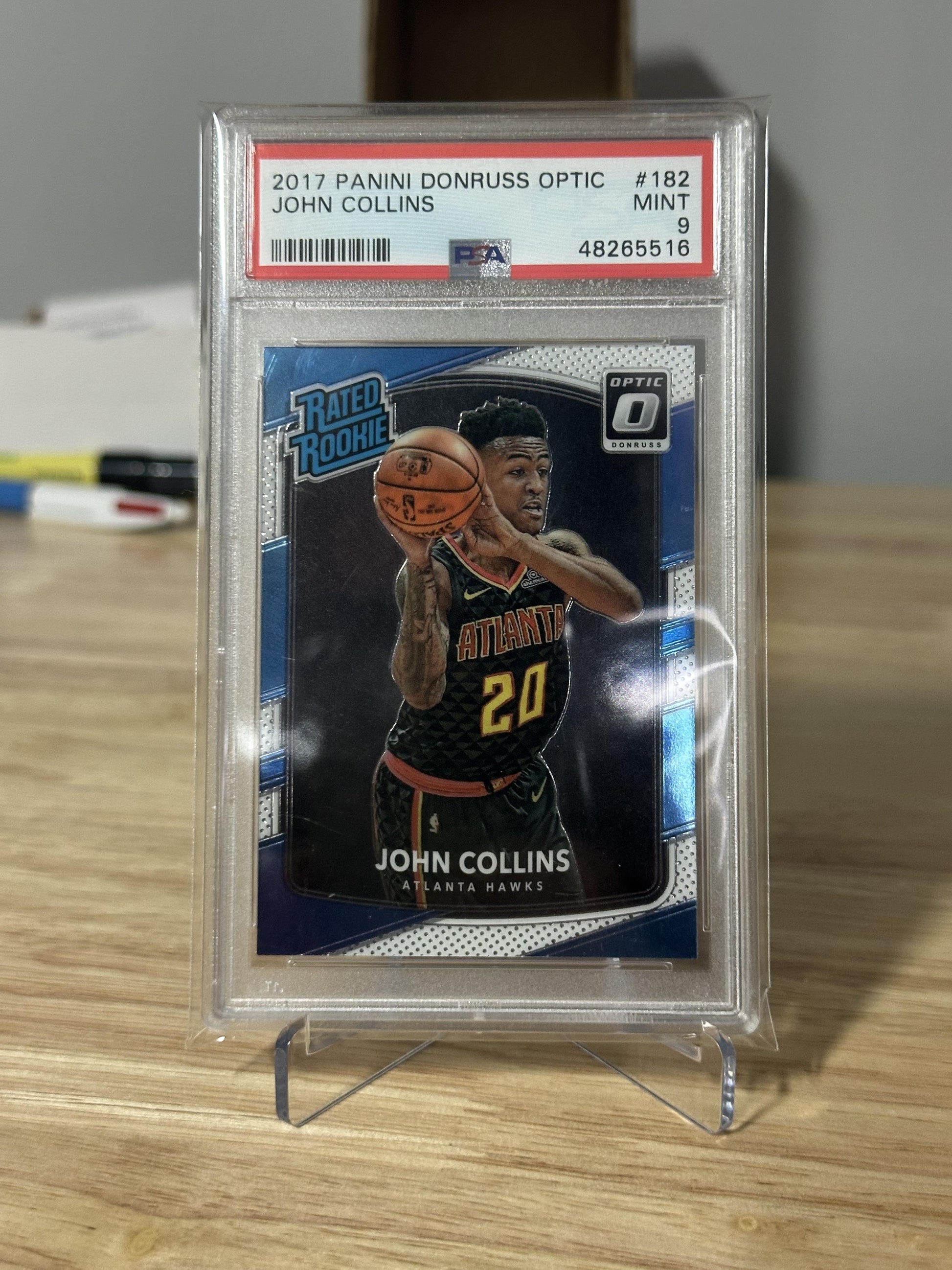 2017 Panini Donruss Optic #182 John Collins PSA 9
