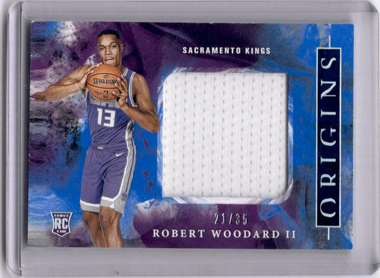 2020-21 Panini Origins #RJJ-WOO Robert Woodard II Rookie Jumbo Jerseys Blue #/35