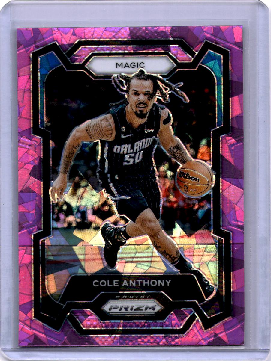 2023-24 Panini Prizm #16 Cole Anthony Prizms Pink Ice