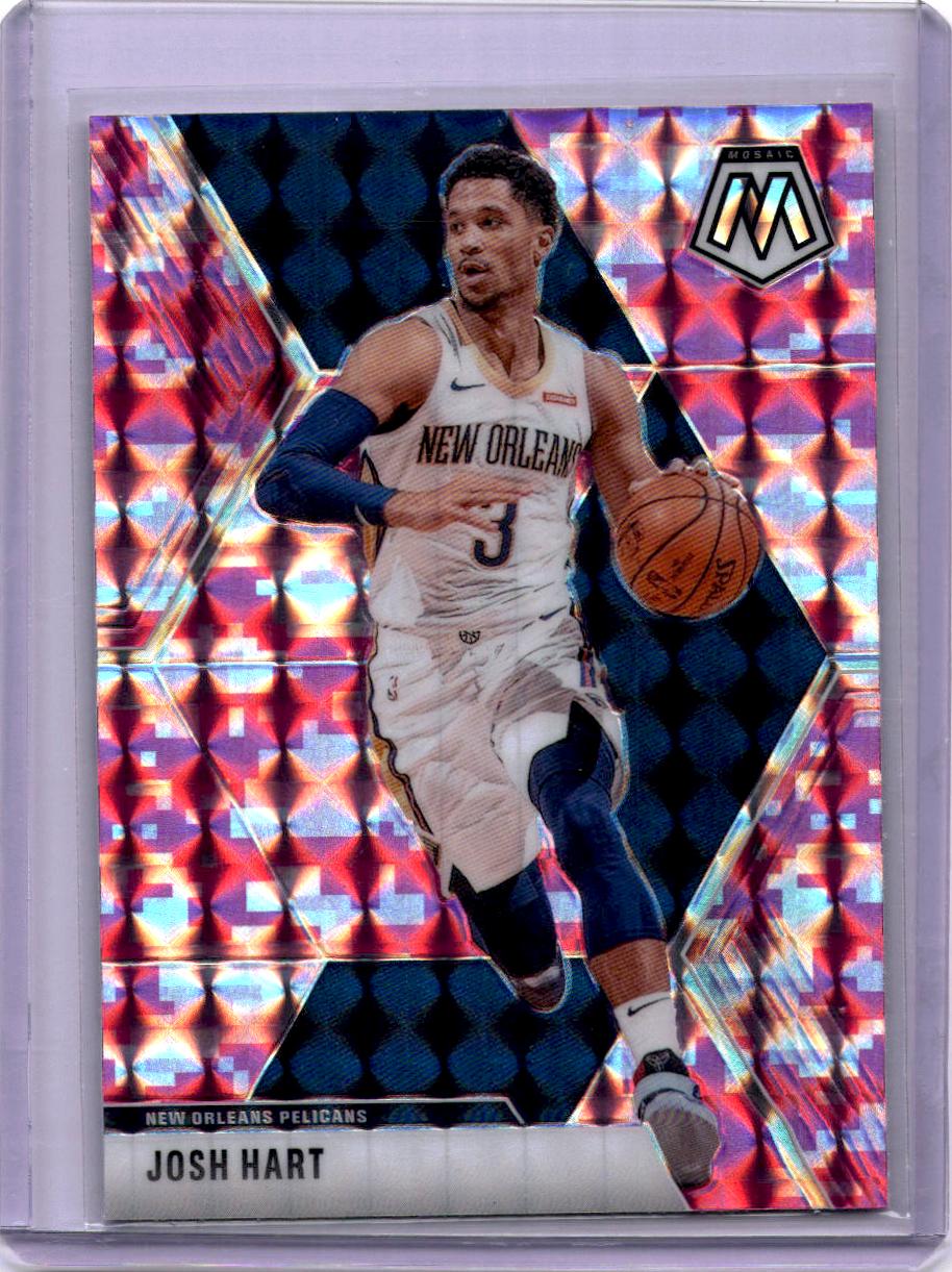 2019-20 Panini Mosaic #156 Josh Hart Camo Pink