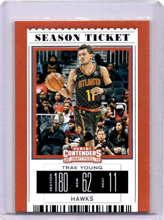 2019 Panini Contenders Draft Picks #49 Trae Young