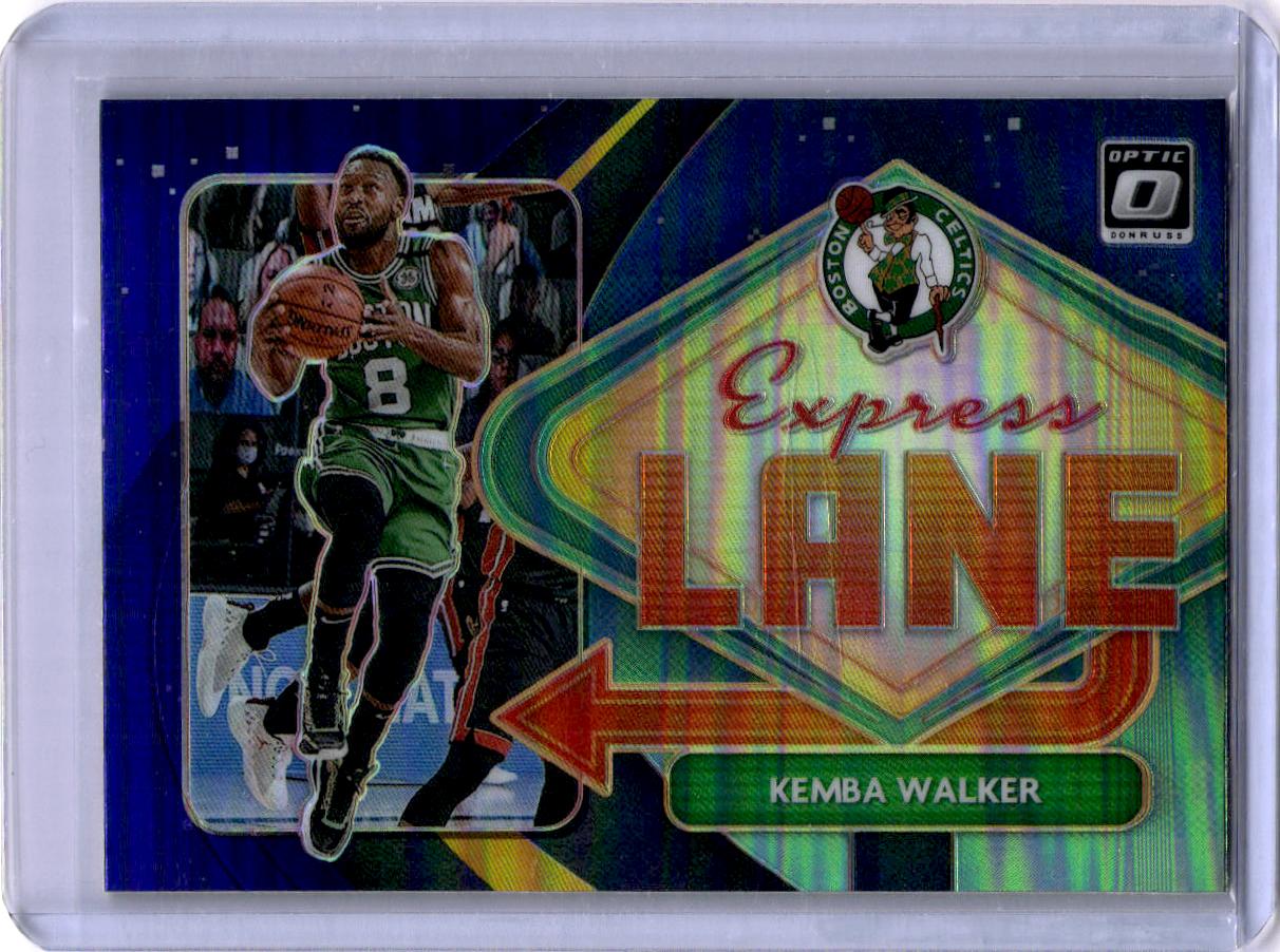 2020-21 Donruss Optic #23 Kemba Walker Express Lane Purple