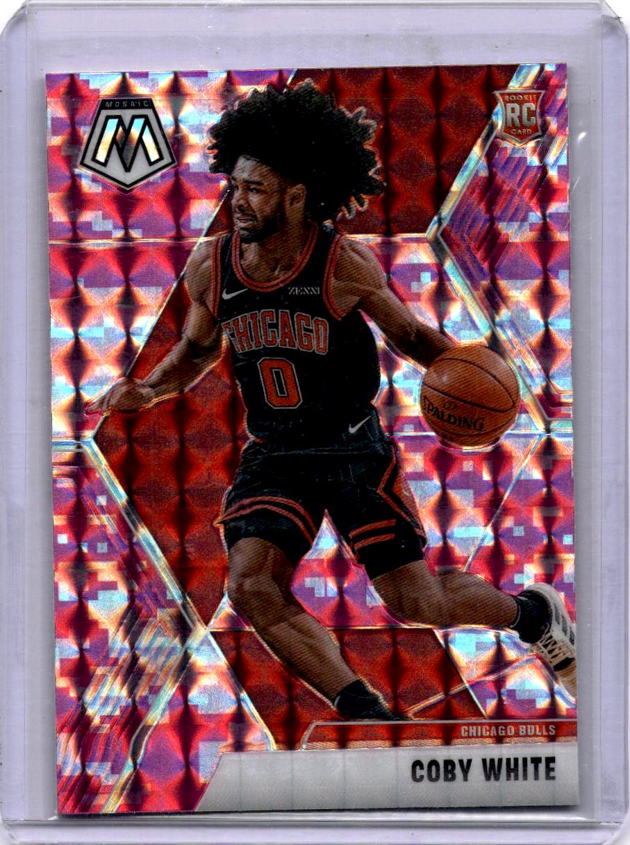 2019-20 Panini Mosaic #211 Coby White Camo Pink