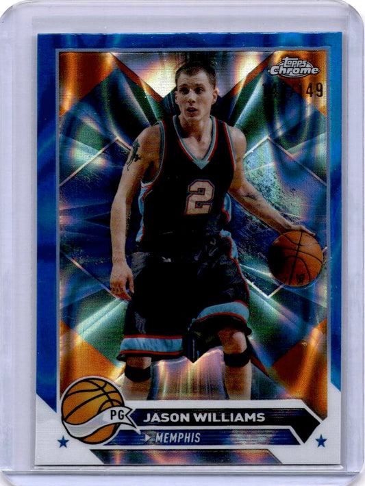 2023-24 Topps Chrome #89 Jason Williams Blue Lava Refractors #/149