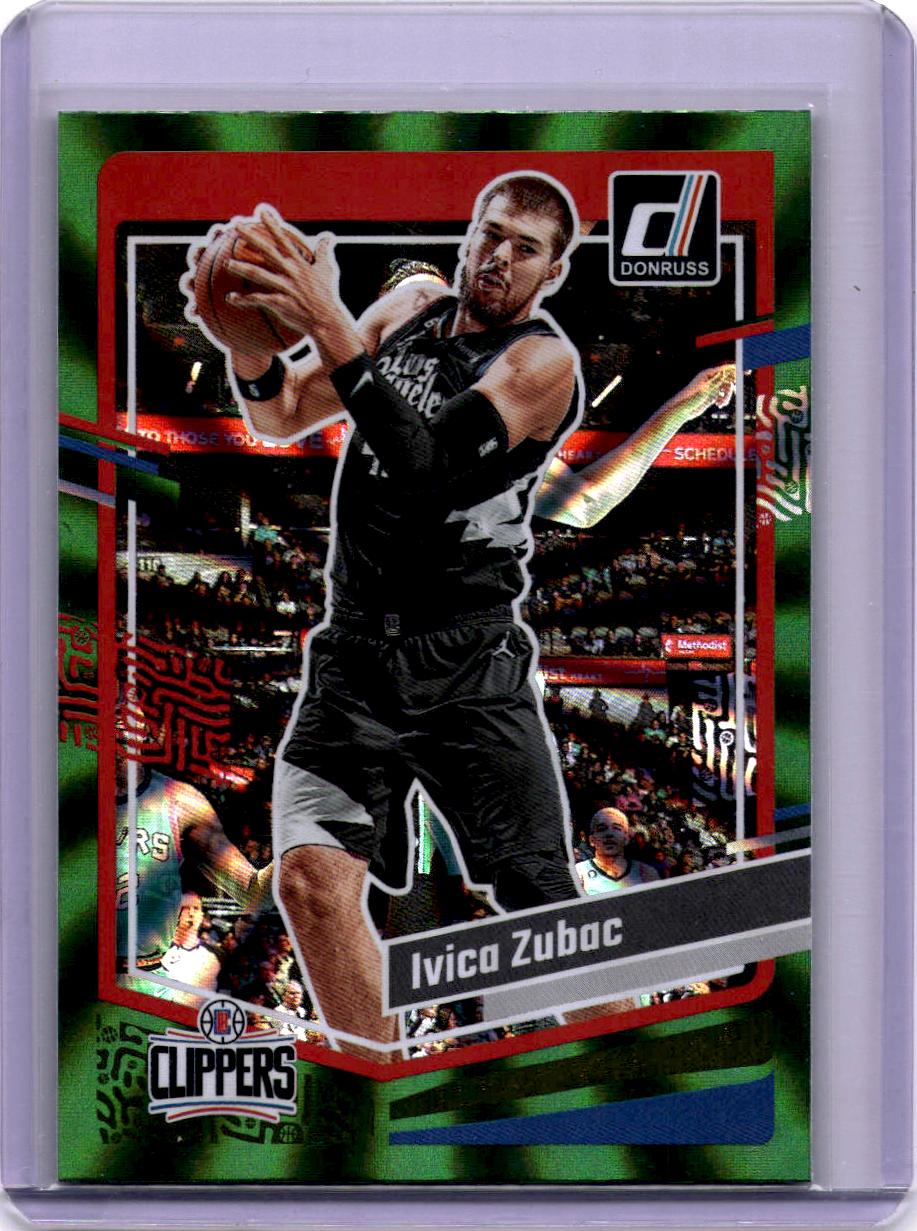2023-24 Donruss #107 Ivica Zubac Green Laser Holo