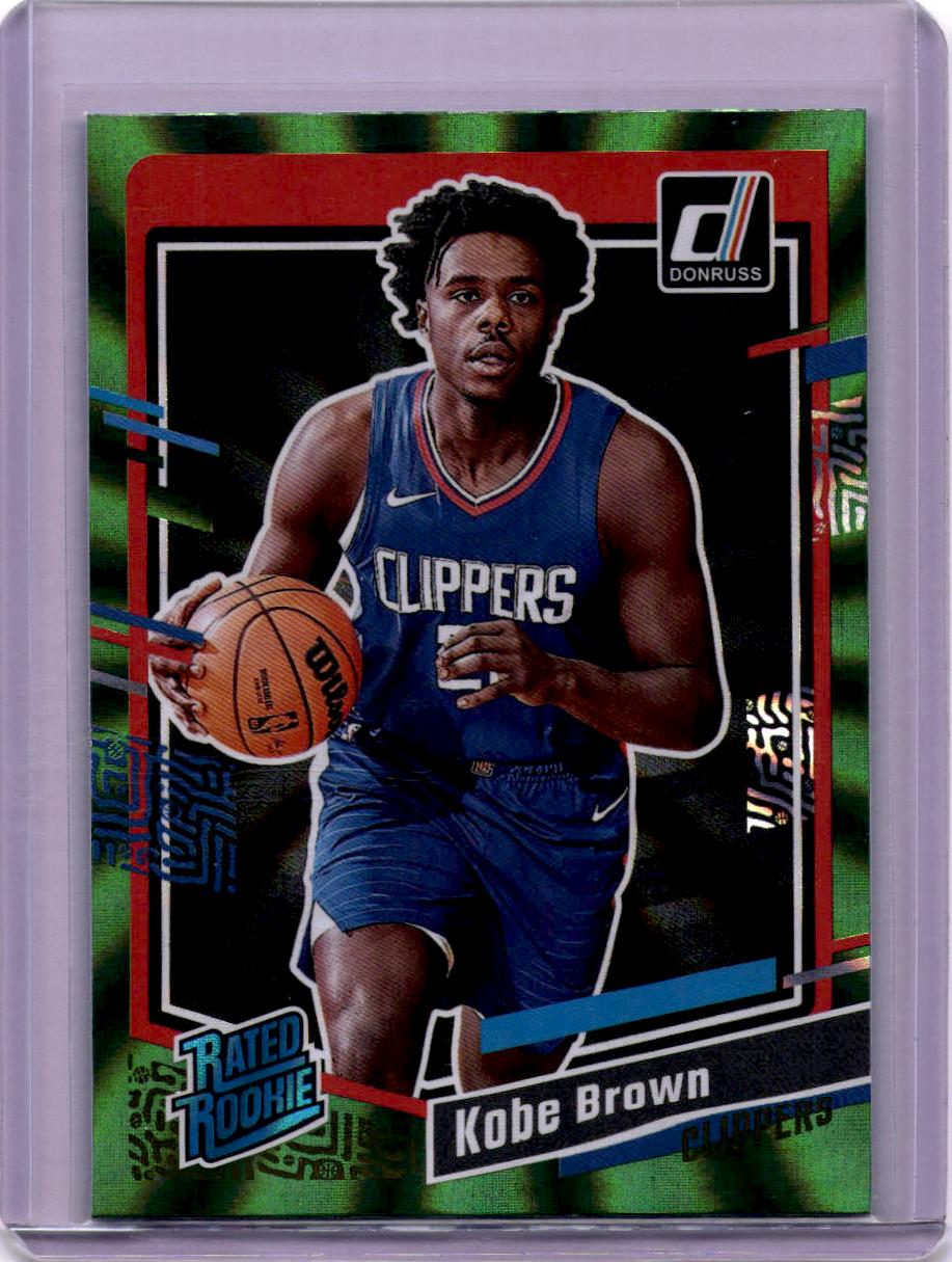 2023-24 Donruss #239 Kobe Brown Green Laser Holo