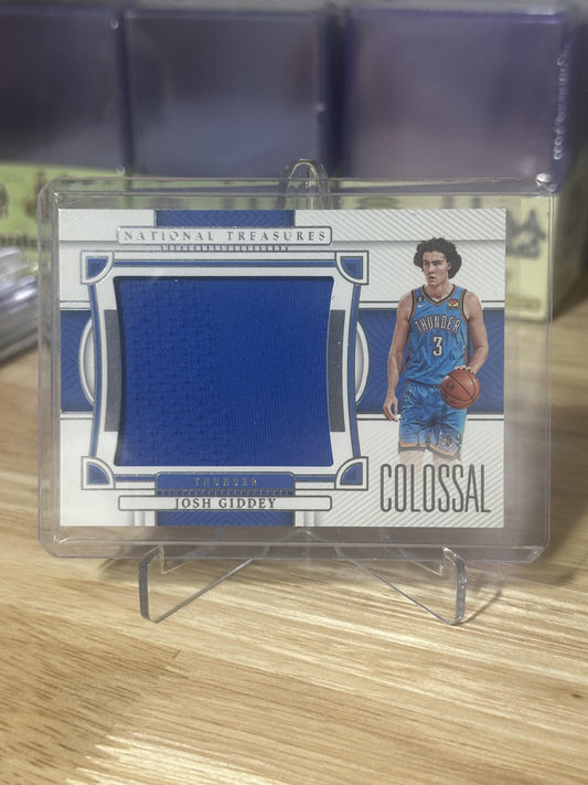 2022-23 Panini National Treasures #CM-GCO Josh Giddey Colossal Materials #/99