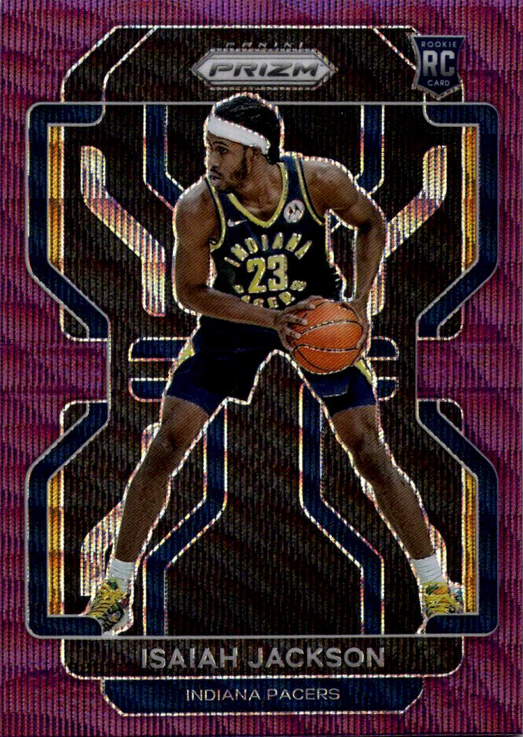 2021-22 Panini Prizm #309 Isaiah Jackson Purple Wave