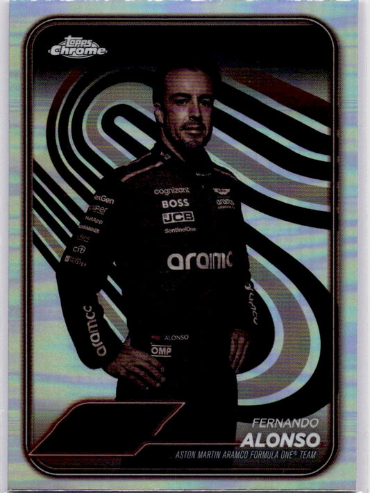2024 Topps Chrome Formula 1 #11 Fernando Alonso Refractors