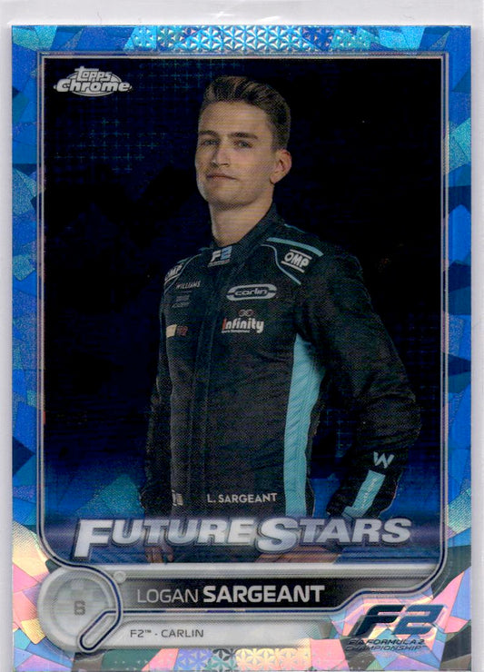 2022 Topps Chrome Sapphire Edition Formula 1 #82 Logan Sargeant