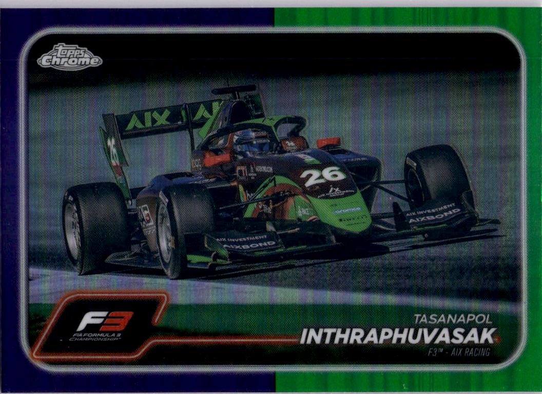 2024 Topps Chrome Formula 1 #139 Tasanapol Inthraphuvasak Purple / Green Ref