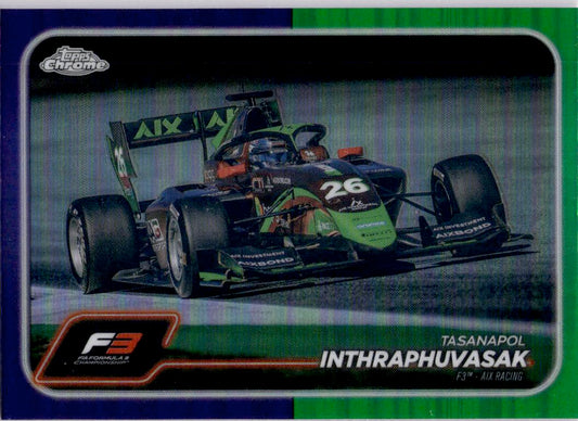 2024 Topps Chrome Formula 1 #139 Tasanapol Inthraphuvasak Purple / Green Ref