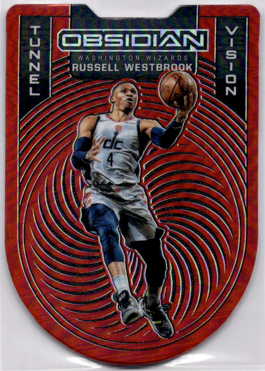 2020-21 Panini Obsidian Russell Westbrook Tunnel Vision Electric Etch Red Flood